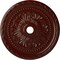 Ekena Millwork Palmetto Ceiling Medallion (Canopies up to 7 5/8"), 31 1/2"OD x 3 5/8"ID x 1 3/4"P, Brushed Mahogany CM31PMBMF - alternate 1
